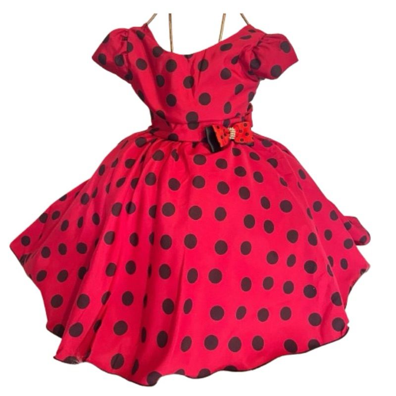 Vestido Ladybug joaninha para aniversário